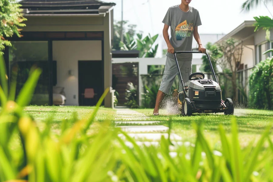 rechargeable lawn mowers