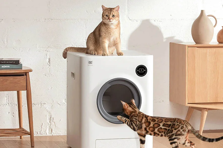 automatic self cleaning litter boxes