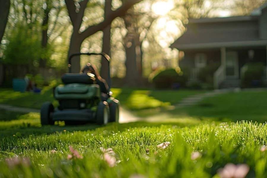 electric start lawn mowers