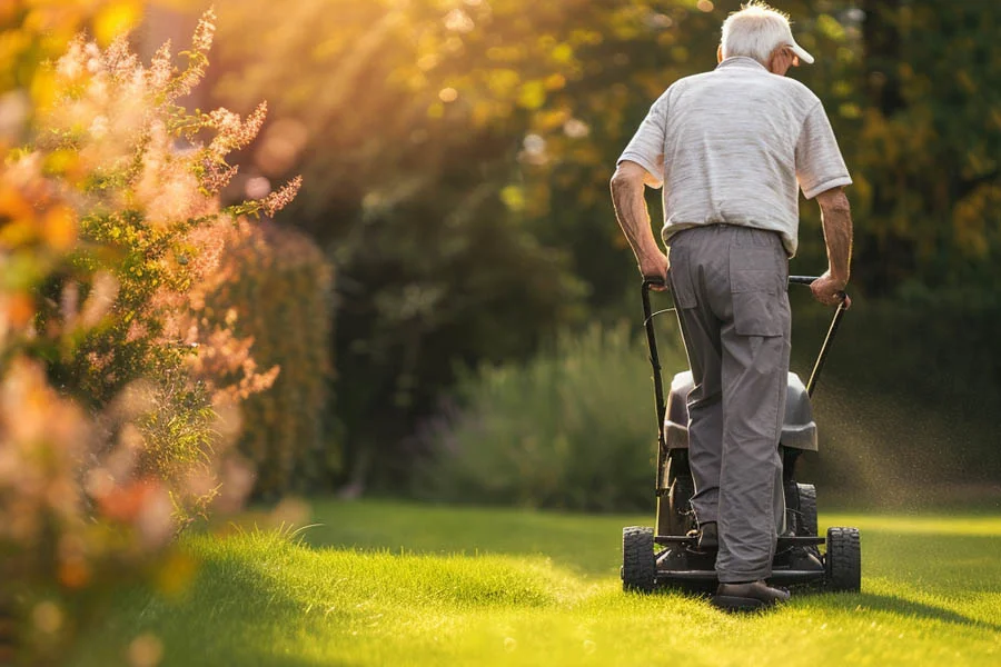 compact push mower