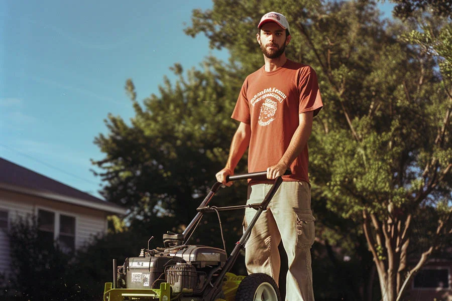 self-propelled lawnmower