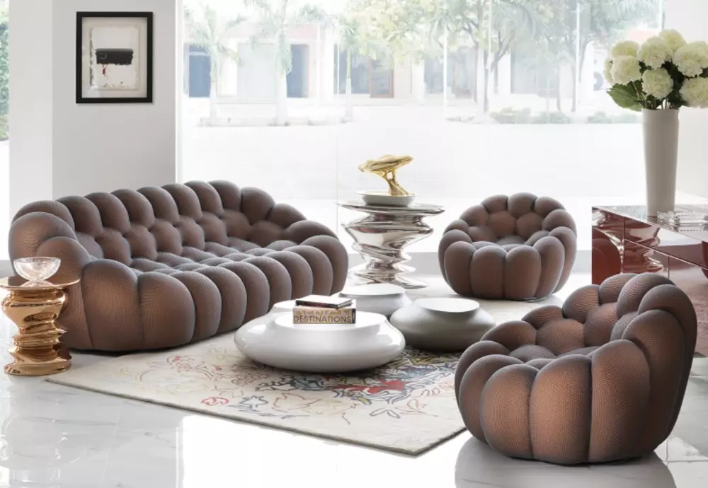 modern curved bubble sofa